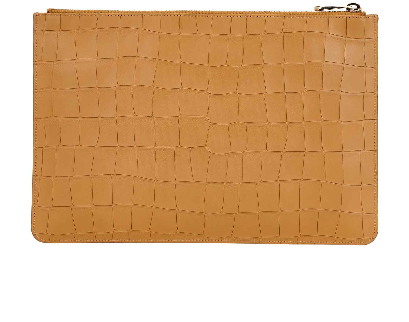 Mulberry Flat Pouch, &pound;160, Accessories, Brown, Leather, Back view